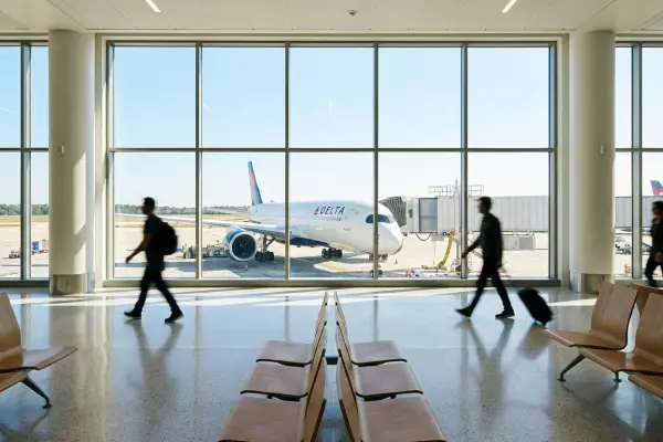 Airport terminal floor drain protection with Green Drain trap seal