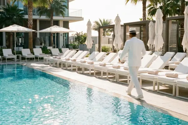 Hotel bathroom floor drain with Green Drain for odor prevention