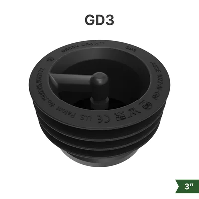 Green Drain GD3 waterless trap seal for 3-inch commercial floor drains